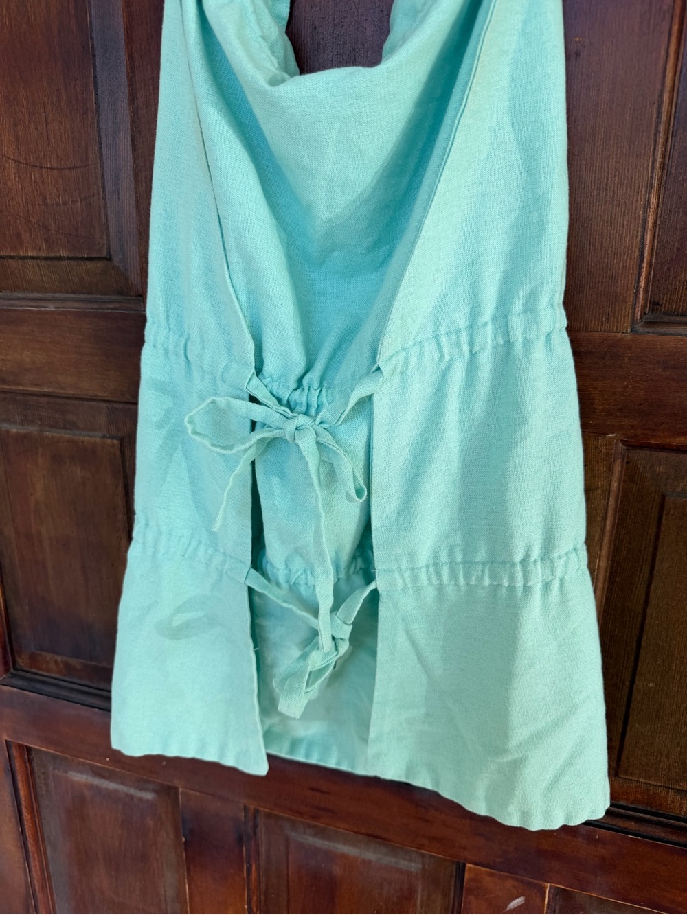 Aqua Summer Top with Ties in back